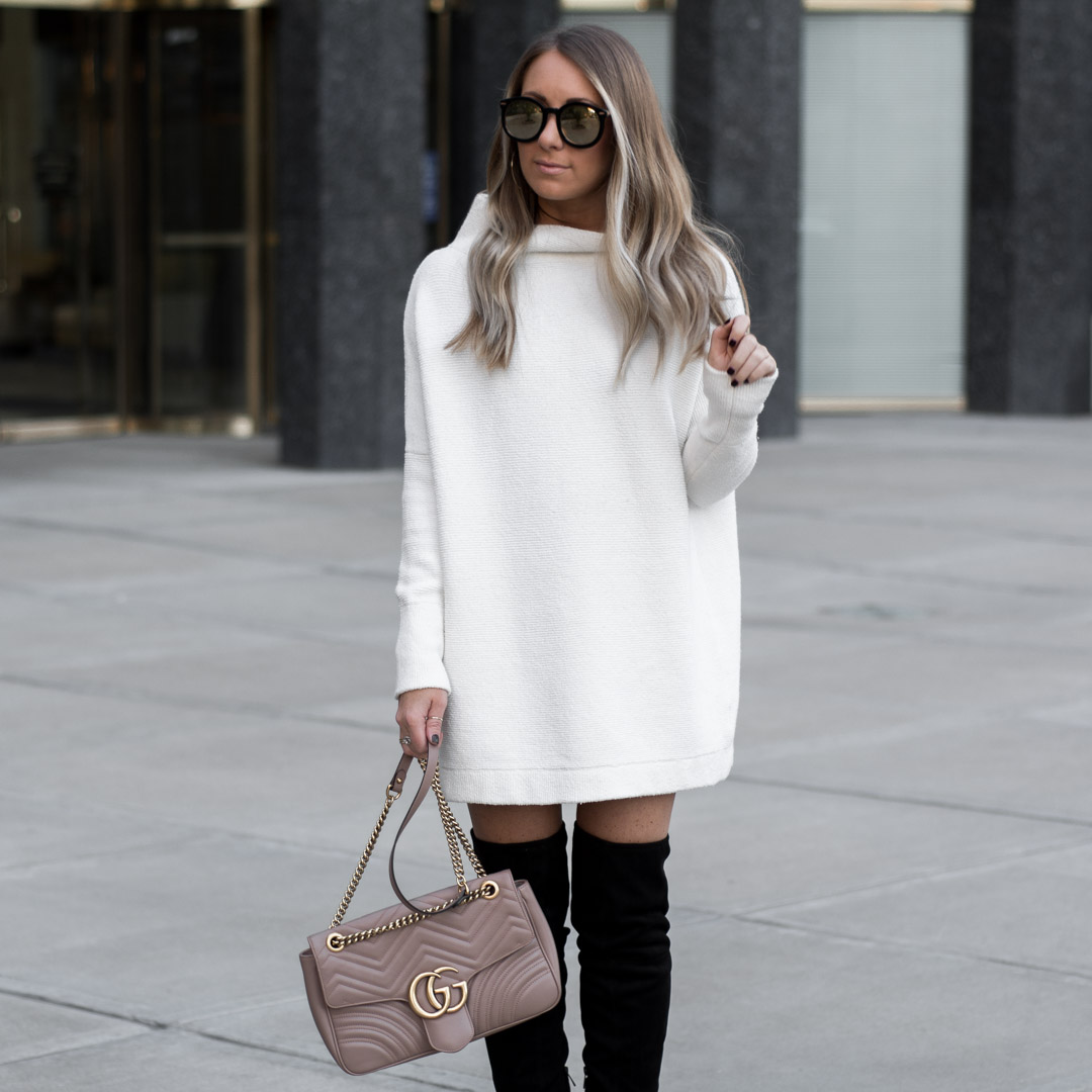 sweater dress booties