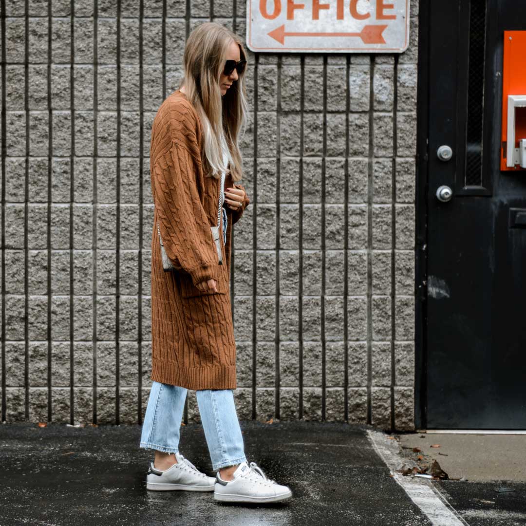 cozy duster cardigan