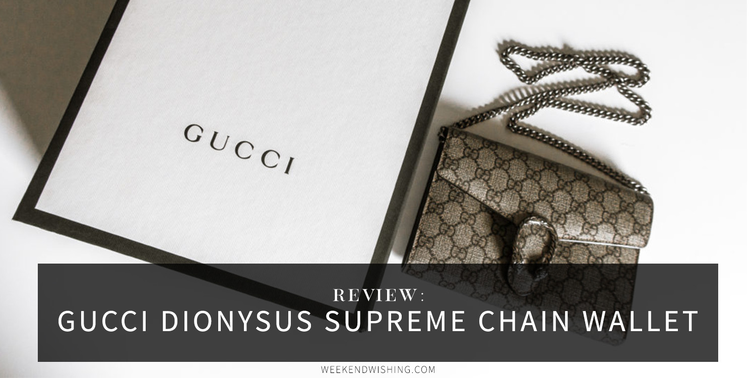 gucci dionysus wallet on chain review